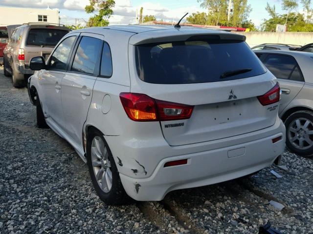 JA4AP4AU0BZ004910 - 2011 MITSUBISHI OUTLANDER WHITE photo 3