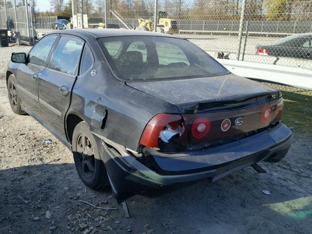 2G1WH52K639238338 - 2003 CHEVROLET IMPALA LS BLACK photo 3