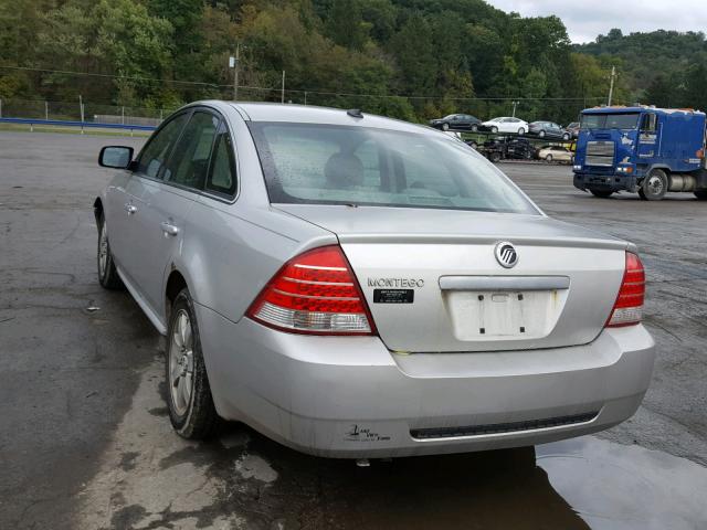 1MEHM40107G606115 - 2007 MERCURY MONTEGO LU SILVER photo 3