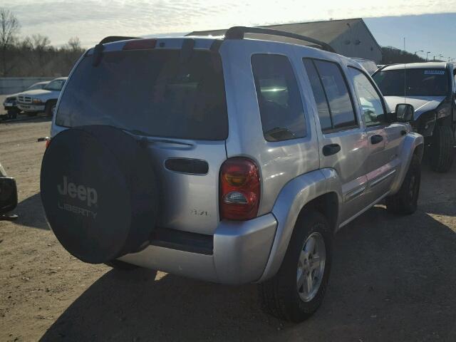 1J4GL58K43W531075 - 2003 JEEP LIBERTY LI SILVER photo 4