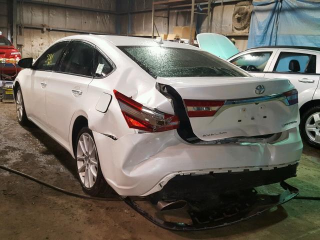 4T1BK1EB7EU088558 - 2014 TOYOTA AVALON BAS WHITE photo 3