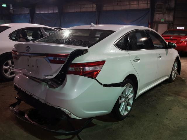 4T1BK1EB7EU088558 - 2014 TOYOTA AVALON BAS WHITE photo 4
