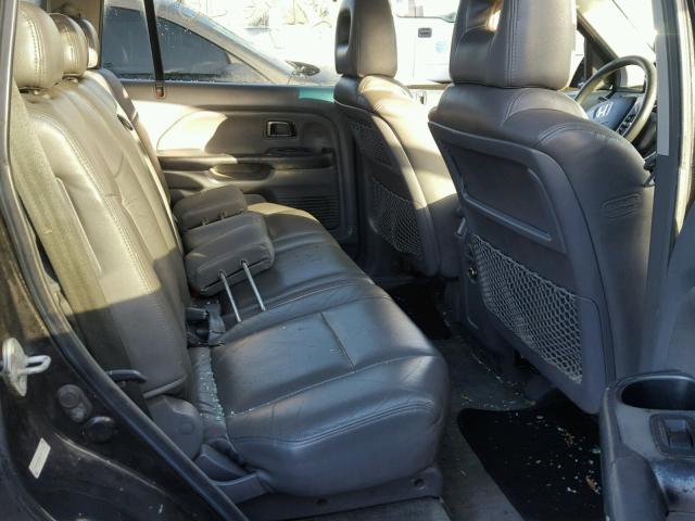 2HKYF18493H551856 - 2003 HONDA PILOT EX BLACK photo 6