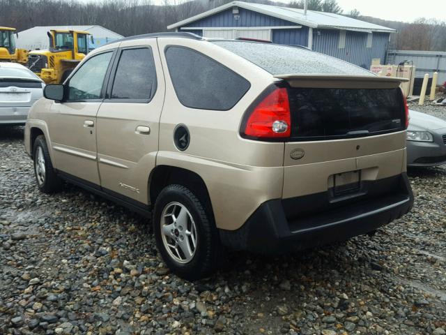 3G7DB03E04S546510 - 2004 PONTIAC AZTEK TAN photo 3