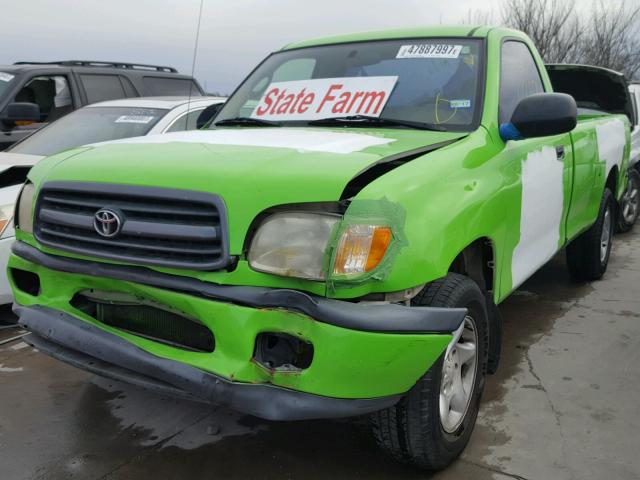 5TBJN32181S194930 - 2001 TOYOTA TUNDRA GREEN photo 2