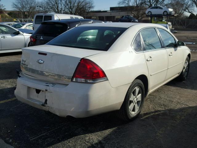 2G1WT55N189252398 - 2008 CHEVROLET IMPALA LT WHITE photo 4