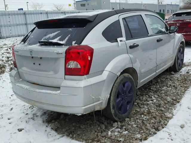 1B3HB48B88D681346 - 2008 DODGE CALIBER SX SILVER photo 4