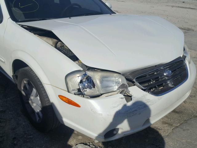 JN1CA31D6YT752425 - 2000 NISSAN MAXIMA GLE WHITE photo 9