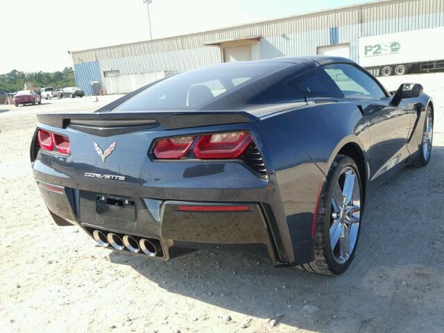 1G1YM2D77E5100643 - 2014 CHEVROLET CORVETTE S BLUE photo 4