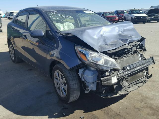 KNADM4A35G6662232 - 2016 KIA RIO LX BLUE photo 1