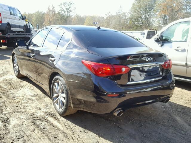 JN1BV7AP2FM335408 - 2015 INFINITI Q50 BASE BLACK photo 3