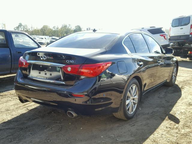 JN1BV7AP2FM335408 - 2015 INFINITI Q50 BASE BLACK photo 4