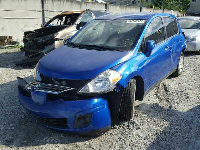 3N1BC1CP9AL455094 - 2010 NISSAN VERSA S BLUE photo 2