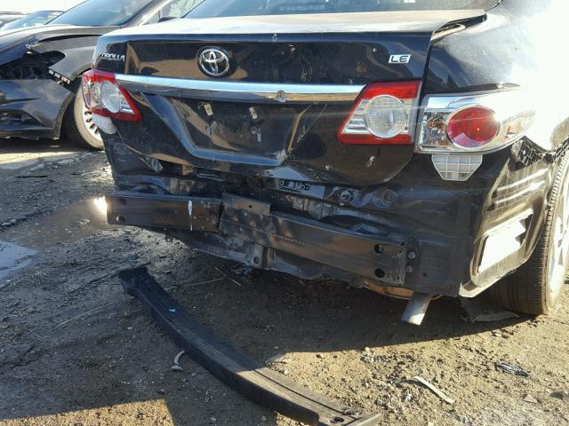 2T1BU4EE9BC599031 - 2011 TOYOTA COROLLA BA BLACK photo 9