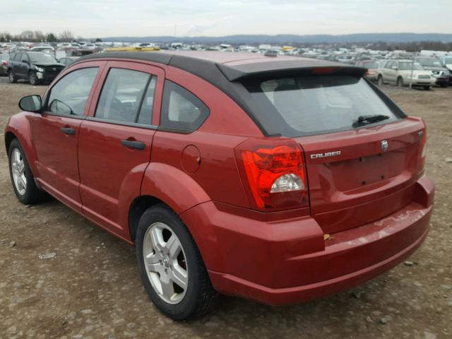 1B3HB48B58D784479 - 2008 DODGE CALIBER SX RED photo 3