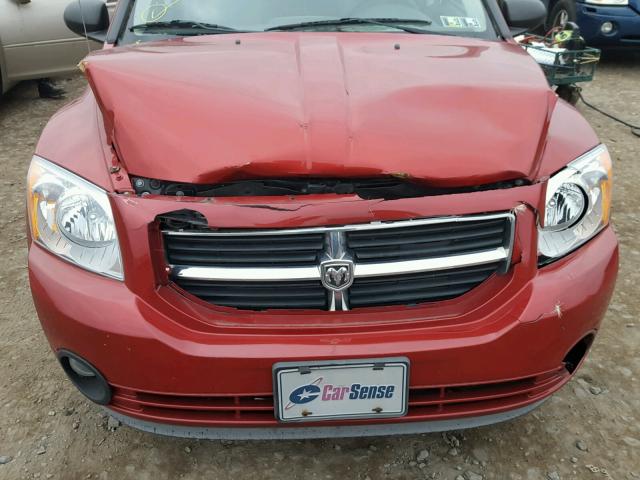 1B3HB48B58D784479 - 2008 DODGE CALIBER SX RED photo 7