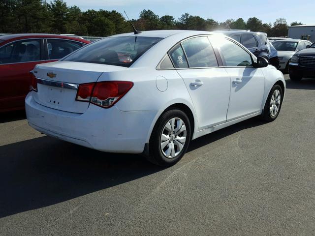 1G1PA5SG6D7186250 - 2013 CHEVROLET CRUZE LS WHITE photo 4