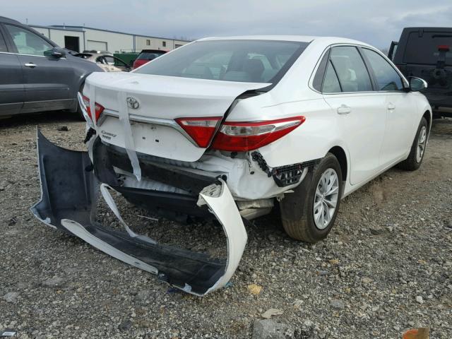 4T4BF1FK8GR518531 - 2016 TOYOTA CAMRY LE WHITE photo 4