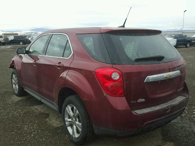 2CNFLCEW7A6404899 - 2010 CHEVROLET EQUINOX LS RED photo 3