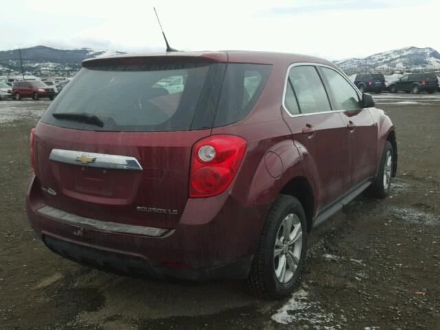 2CNFLCEW7A6404899 - 2010 CHEVROLET EQUINOX LS RED photo 4