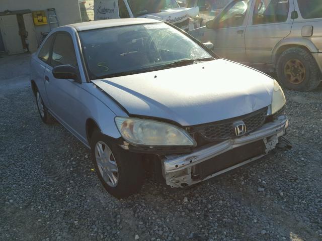 1HGEM22114L064243 - 2004 HONDA CIVIC DX V SILVER photo 1