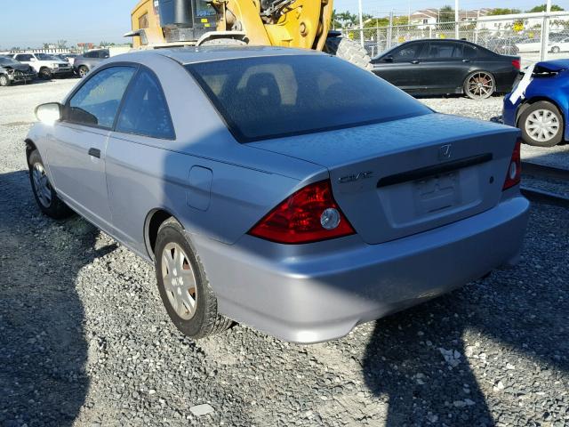 1HGEM22114L064243 - 2004 HONDA CIVIC DX V SILVER photo 3