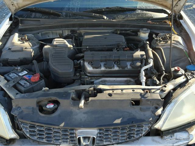 1HGEM22114L064243 - 2004 HONDA CIVIC DX V SILVER photo 7