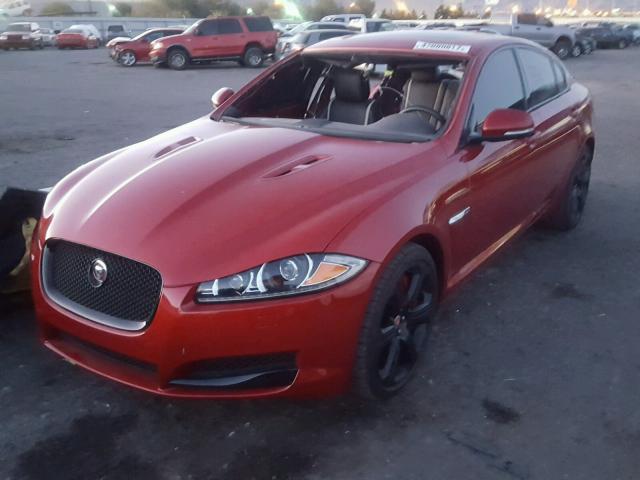 SAJWA0HP7FMU75396 - 2015 JAGUAR XF SUPERCH BURGUNDY photo 2