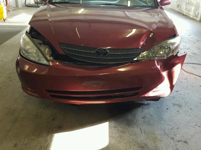 4T1BE30K62U110491 - 2002 TOYOTA CAMRY LE MAROON photo 9