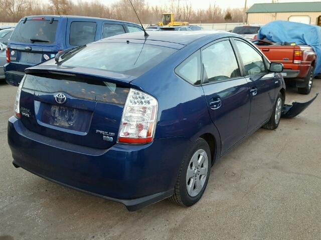 JTDKB20UX97881621 - 2009 TOYOTA PRIUS BLUE photo 4