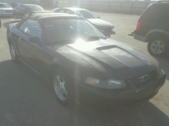 1FAFP44442F216319 - 2002 FORD MUSTANG BLACK photo 1