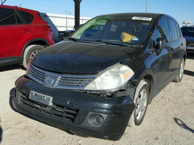 3N1BC13E39L359777 - 2009 NISSAN VERSA S BLACK photo 2