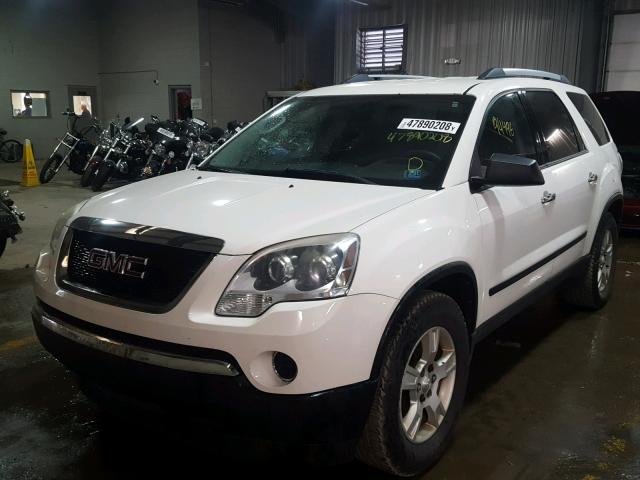 1GKLVKED0AJ241434 - 2010 GMC ACADIA SL WHITE photo 2