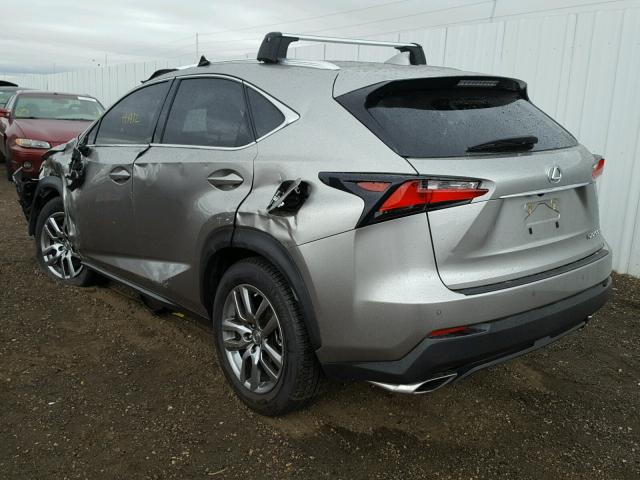 JTJBARBZ3F2015561 - 2015 LEXUS NX 200T SILVER photo 3