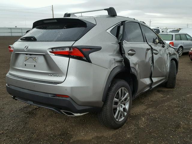 JTJBARBZ3F2015561 - 2015 LEXUS NX 200T SILVER photo 4