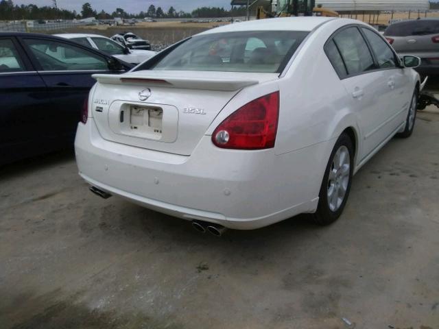 1N4BA41E27C844255 - 2007 NISSAN MAXIMA SE WHITE photo 4