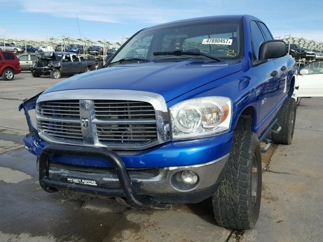 1D7HU18298J220719 - 2008 DODGE RAM 1500 S BLUE photo 2