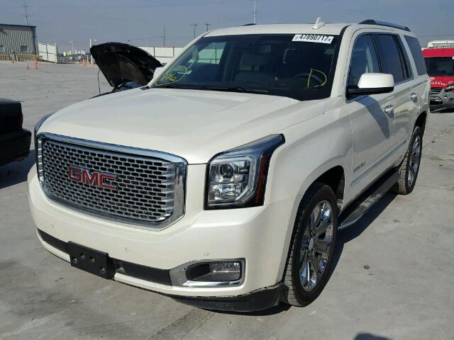 1GKS1CKJXFR664991 - 2015 GMC YUKON DENA WHITE photo 2