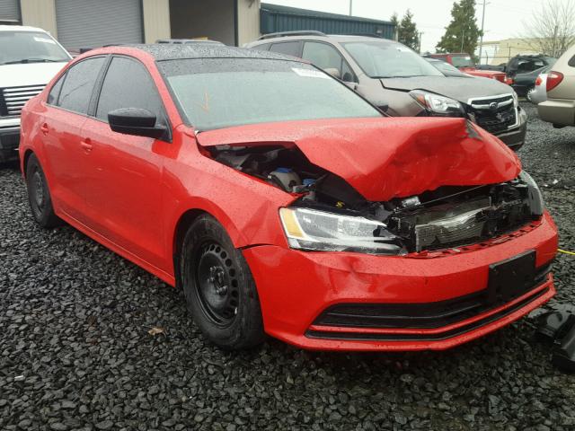 3VWD17AJ5FM266020 - 2015 VOLKSWAGEN JETTA SE RED photo 1