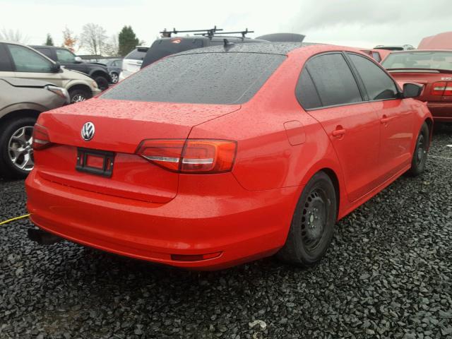 3VWD17AJ5FM266020 - 2015 VOLKSWAGEN JETTA SE RED photo 4