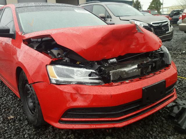 3VWD17AJ5FM266020 - 2015 VOLKSWAGEN JETTA SE RED photo 9