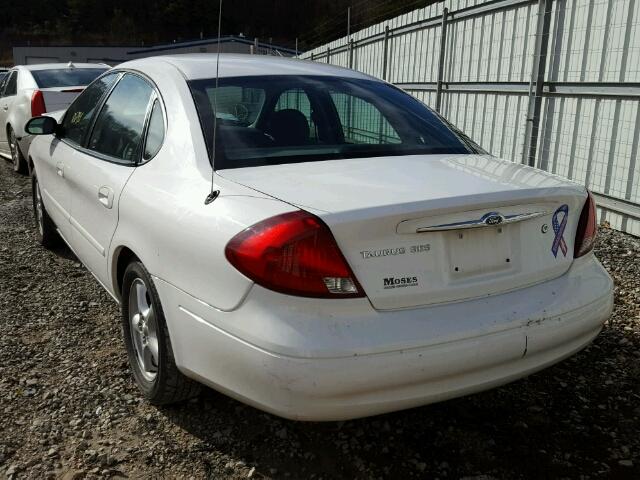 1FAFP55203G217160 - 2003 FORD TAURUS SES WHITE photo 3