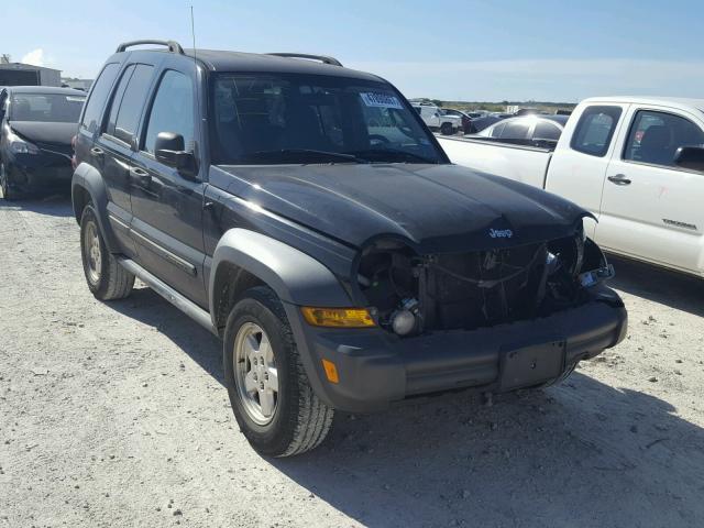 1J4GK48K16W239188 - 2006 JEEP LIBERTY SP BLACK photo 1