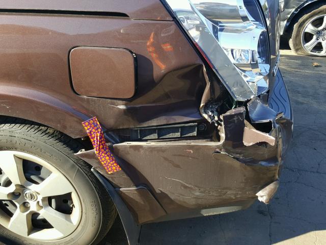 5N1BV28U47N125251 - 2007 NISSAN QUEST S BROWN photo 9