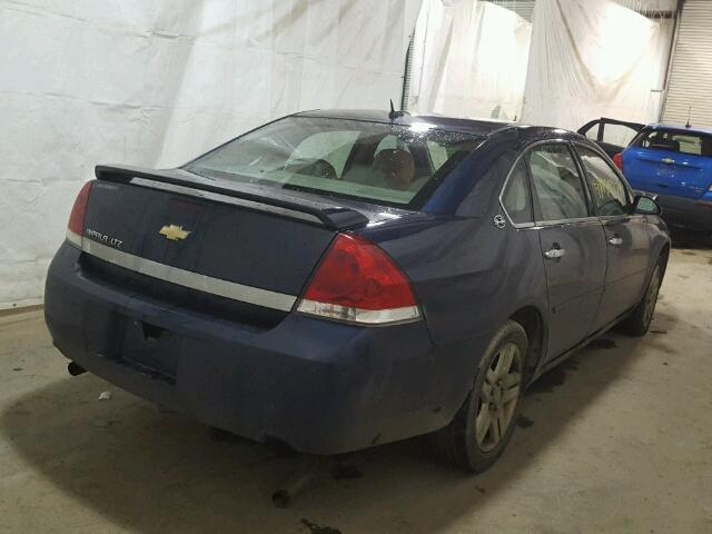 2G1WU58R779212028 - 2007 CHEVROLET IMPALA LTZ BLUE photo 4