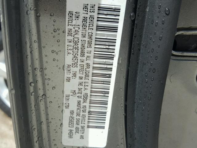 1C4NJCBA3ED545765 - 2014 JEEP COMPASS SP 灰色 照片 10