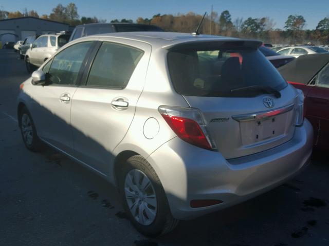 JTDKTUD30CD515007 - 2012 TOYOTA YARIS SILVER photo 3