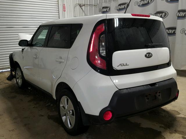 KNDJN2A28E7718251 - 2014 KIA SOUL WHITE photo 3