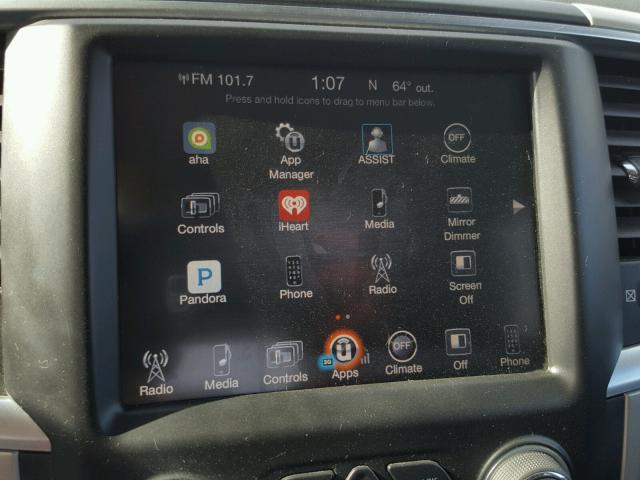 1C6RR6LT8FS604650 - 2015 RAM 1500 SLT ნაცრისფერი ფოტო 9