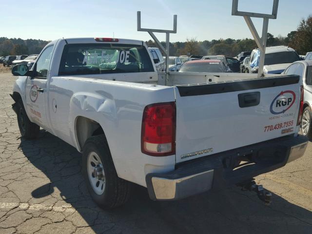 1GTEC14X79Z133552 - 2009 GMC SIERRA C15 WHITE photo 3